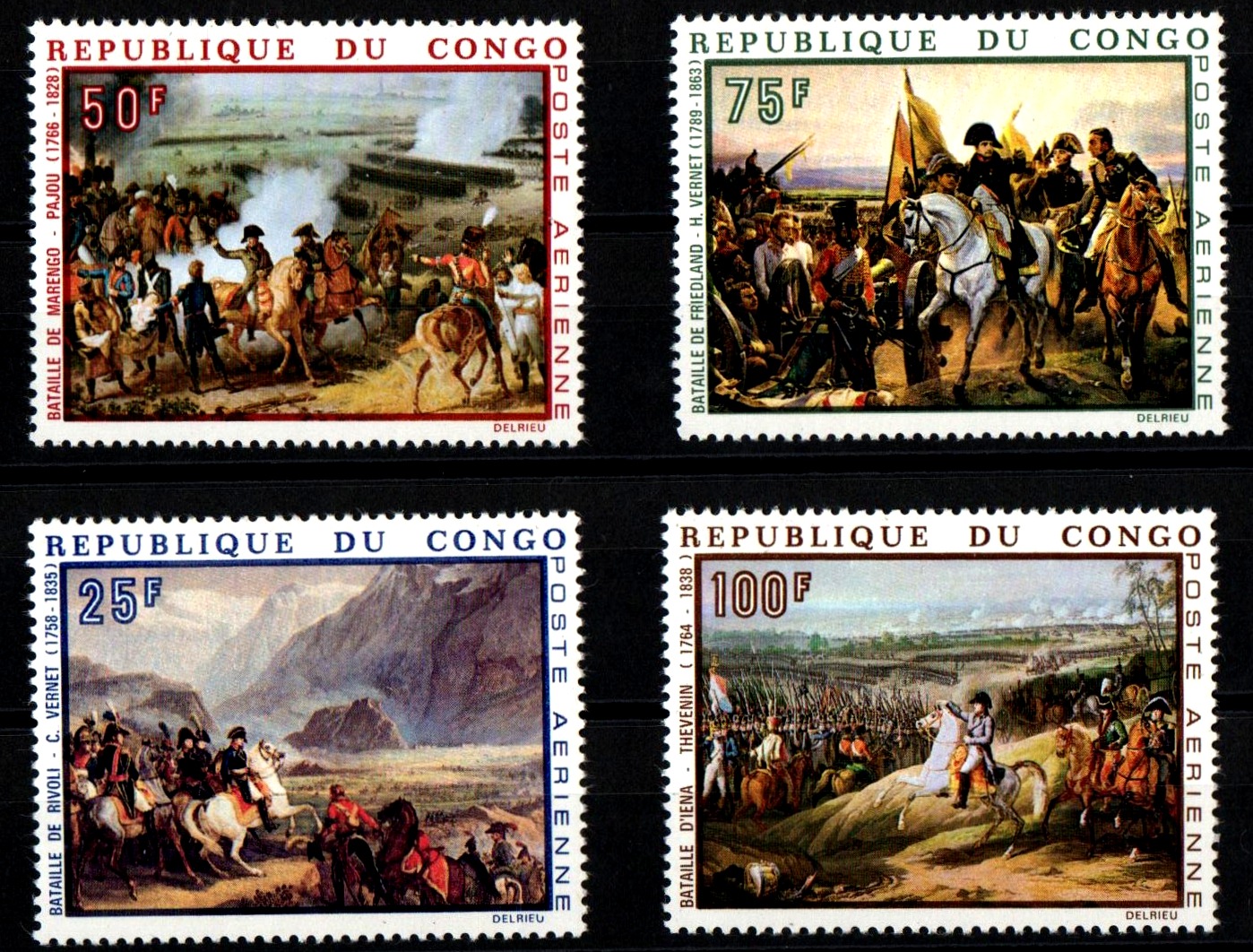 CONGO 1969 francobolli serie completa nuova Yvert e Tellier A80-3