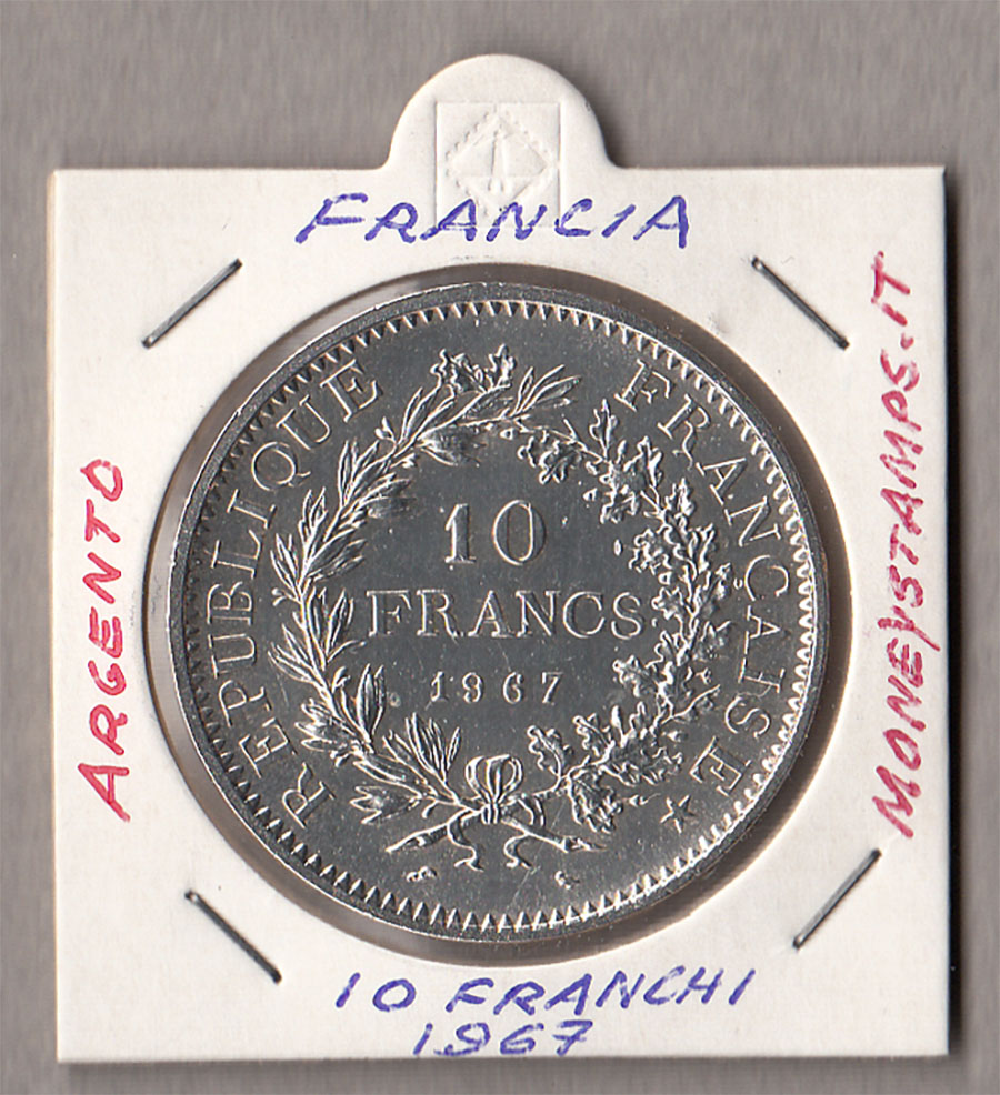 FRANCIA 10 Franchi 1967 - Ercole Argento Spl