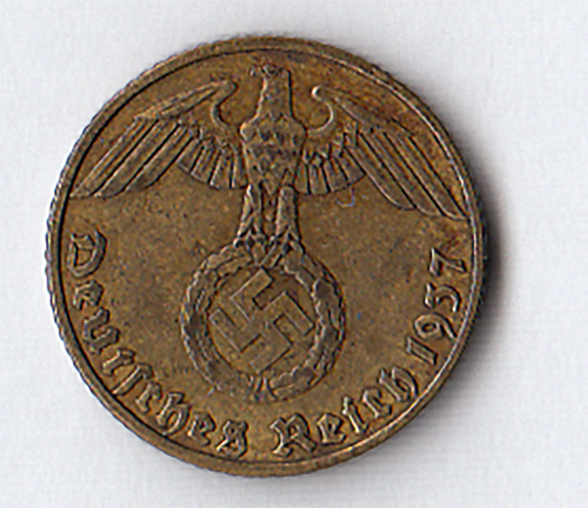 1937 5 Pfennig Svastica Grande