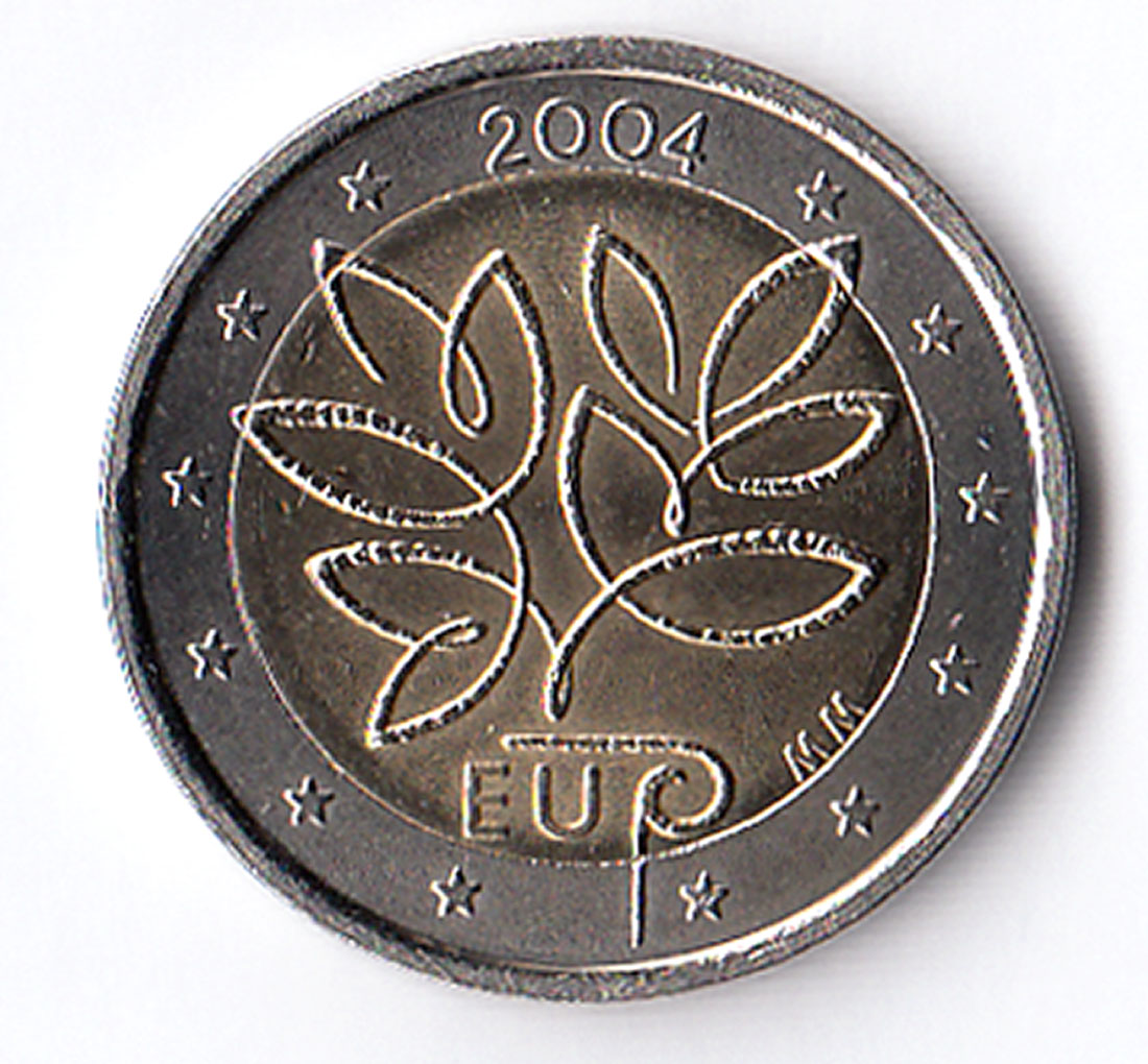 2004 - 2 Euro FINLANDIA Unione europea Fior di Conio Rara