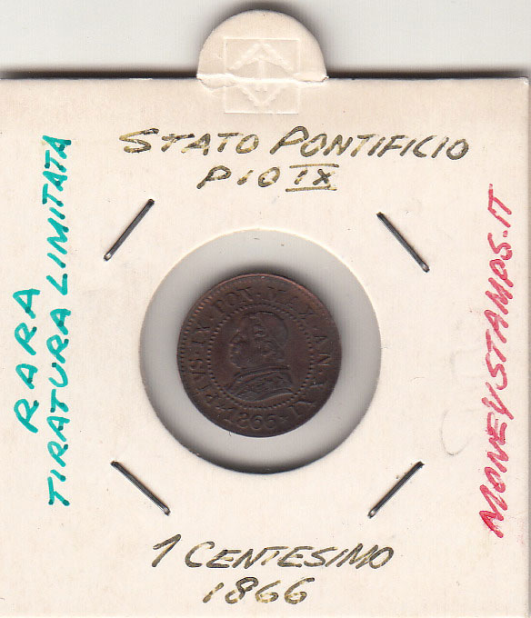 1866 PIO IX 1 Centesimo