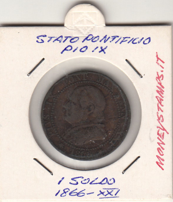 1866 PIO IX 1 Soldo