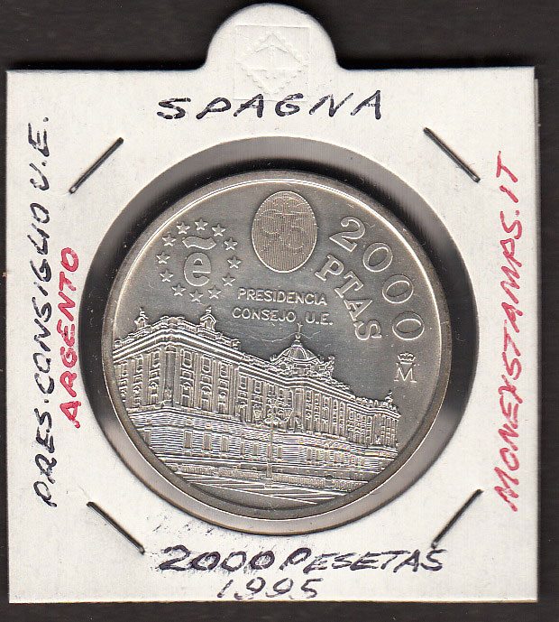 1995 - SPAGNA 2.000 Pesetas Argento Juan Carlos KM#954