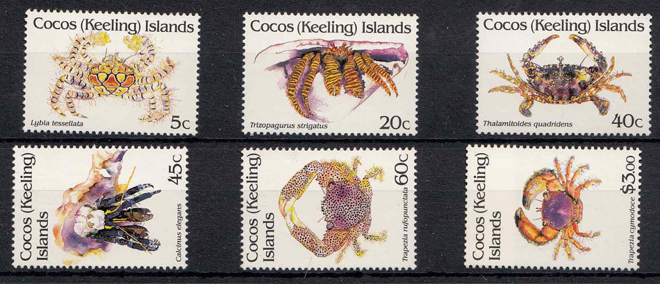 COCOS (KELLING) ISLANDS francobolli  Nuovi Yvert 244-9