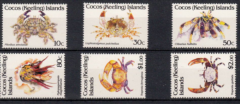 COCOS (KELLING) ISLANDS francobolli  Nuovi Yvert 255-60