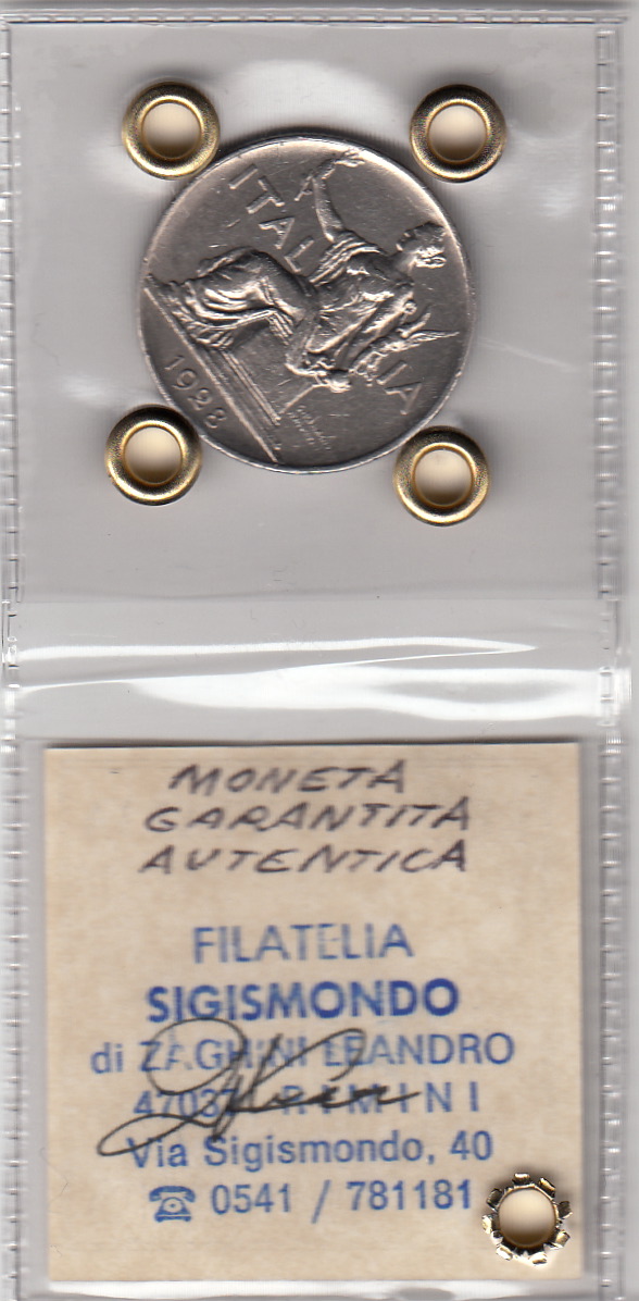 1928 1 Lira Buono Sigillato Italia Seduta Discreta Conservazione Vittorio Emanuele III