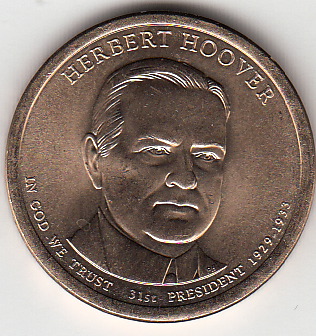 2014 - Dollaro Stati Uniti Herbert Hoover Zecca D