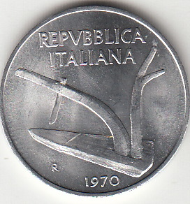 1970 Lire 10 Spiga Fior di Conio Italia