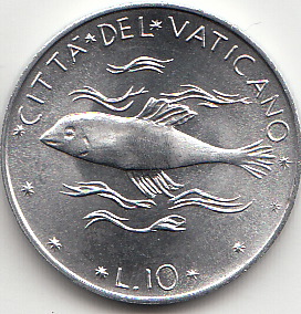 1971  Anno IX - Lire 10  Fior di Conio Paolo VI