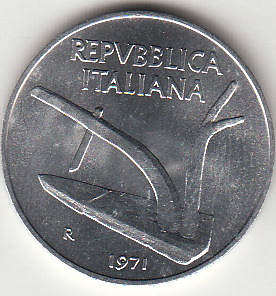 1971 Lire 10 Spiga Fior di Conio Italia