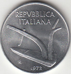 1972 Lire 10 Spiga Fior di Conio Italia