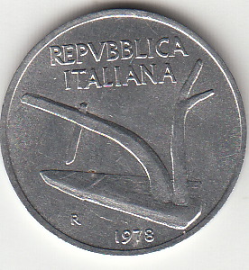 1978 Lire 10 Spiga Fior di Conio Italia