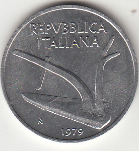 1979 Lire 10 Spiga Fior di Conio Italia