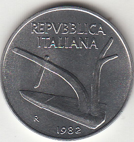 1982 Lire 10 Spiga Fior di Conio Italia