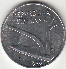 1989 Lire 10 Spiga Fior di Conio Italia