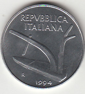 1994 Lire 10 Spiga Fior di Conio Italia