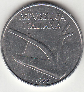 1999 Lire 10 Spiga Fior di Conio Italia