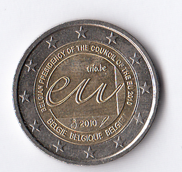 2010 - 2 Euro BELGIO Presidenza Europea Fdc