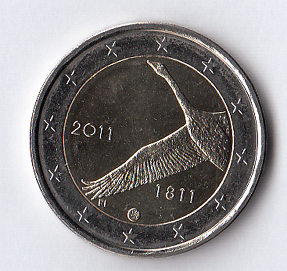 2011 - 2 Euro FINLANDIA  200 Anniversario Banca Finlandese Fdc
