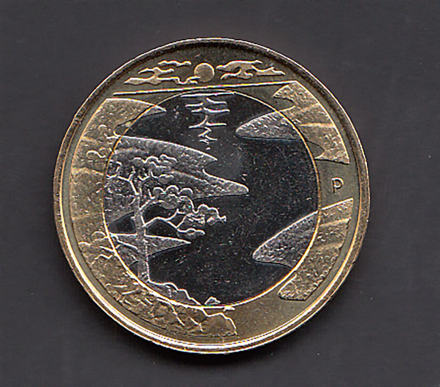 2013 - 5 euro FINLANDIA Natura Nordica Estate