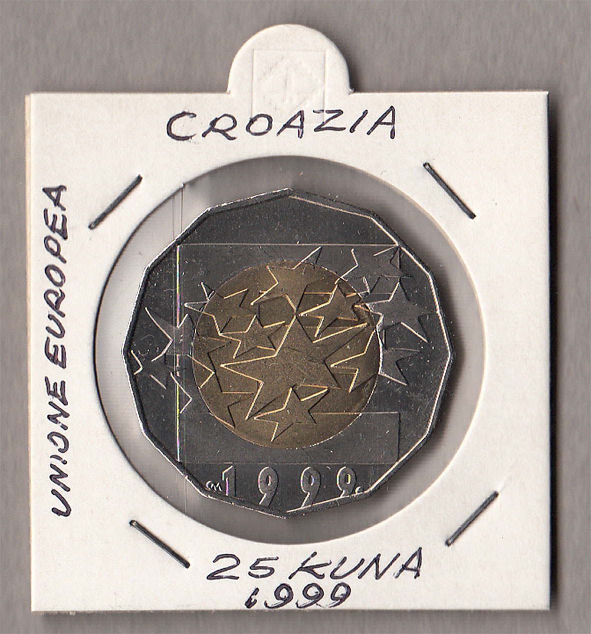 1999 - 25 kuna Croazia Unione Europea Fdc