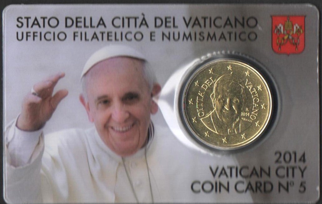 2014 Coin Card 50 Centesimi Papa Francesco 2014 Bergoglio
