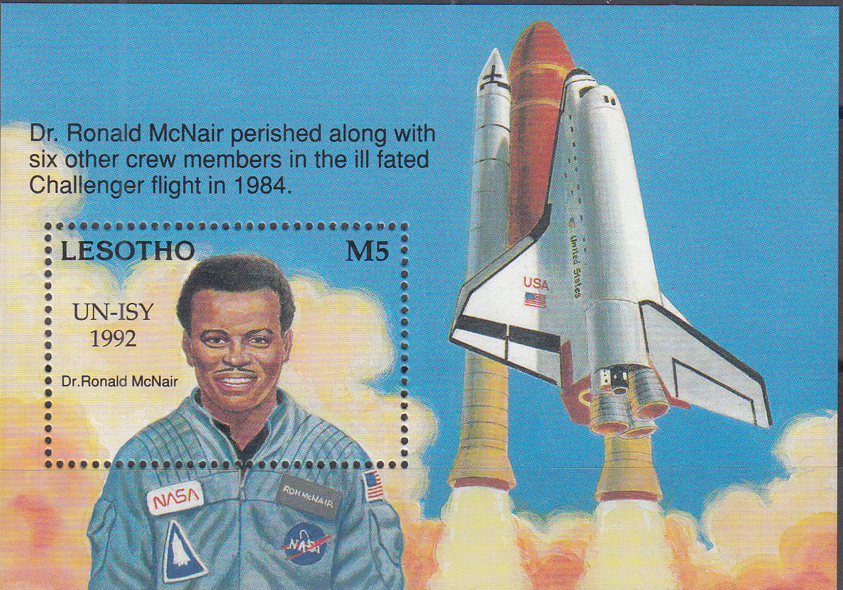 LESOTHO 1992  In onore Degli Astronauti McNair Bf