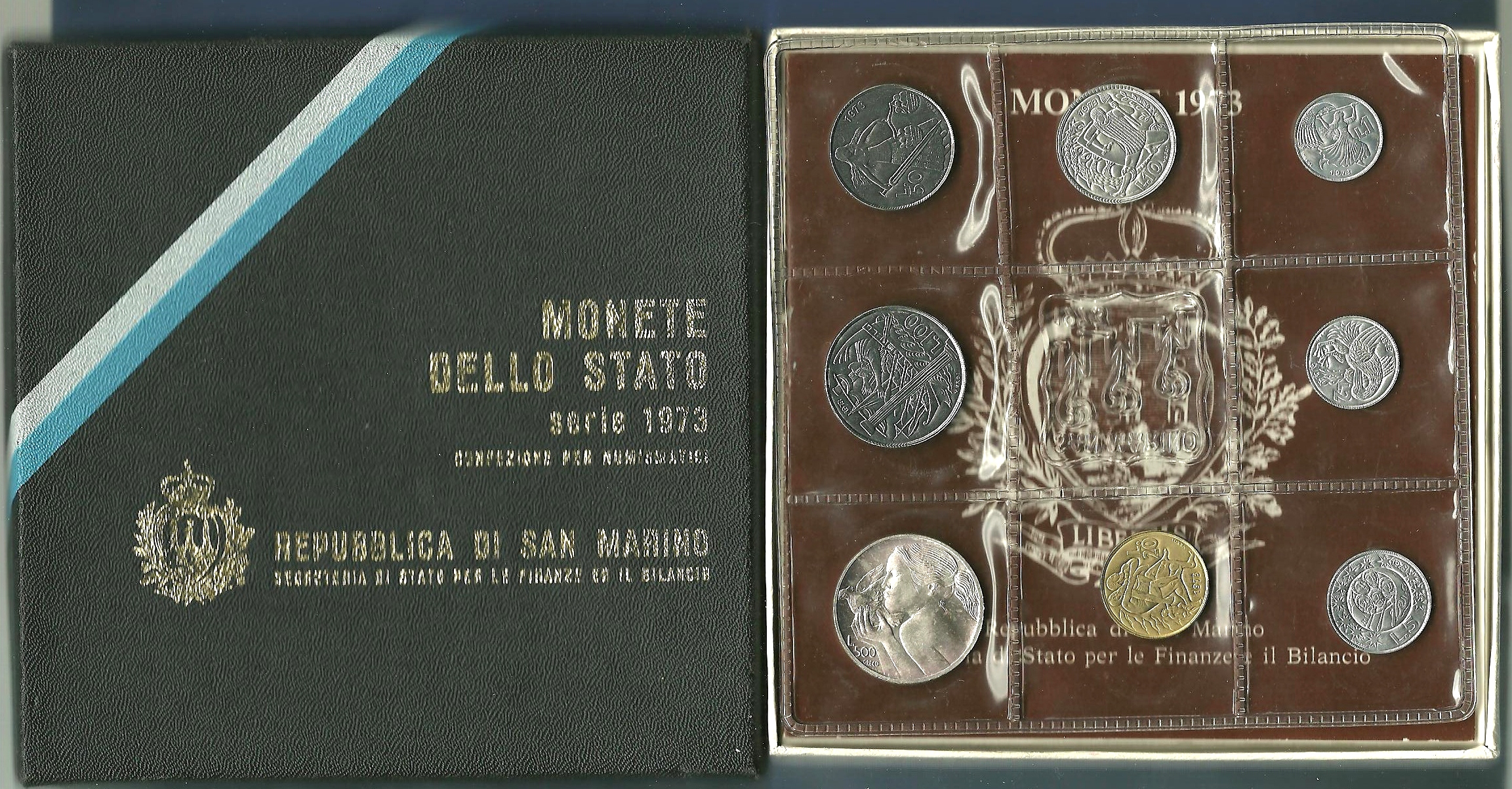 1973 - Conf. Zecca - Pace San Marino con 500 Lire in Argento
