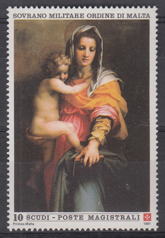 1991 SMOM MAESTRI DELLA PITTURA - ANDREA DEL SARTO1 val.