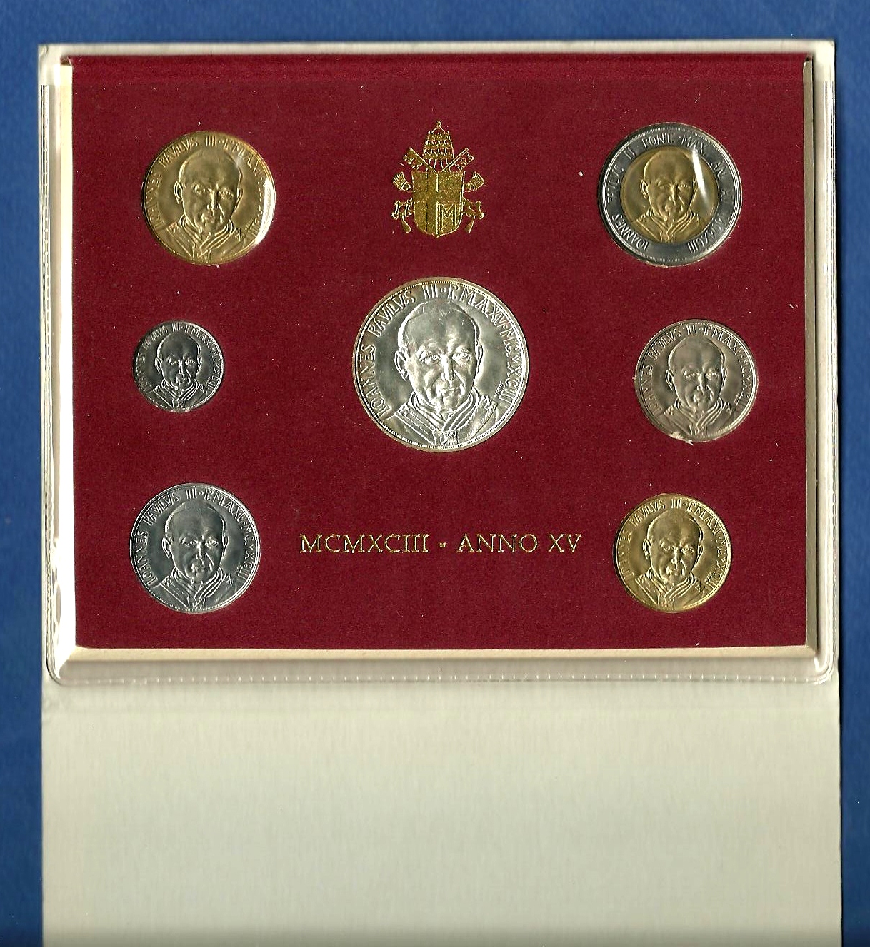 1993 - Giovanni Paolo II  Divisionale Anno XV  Vaticano - Confezione Zecca