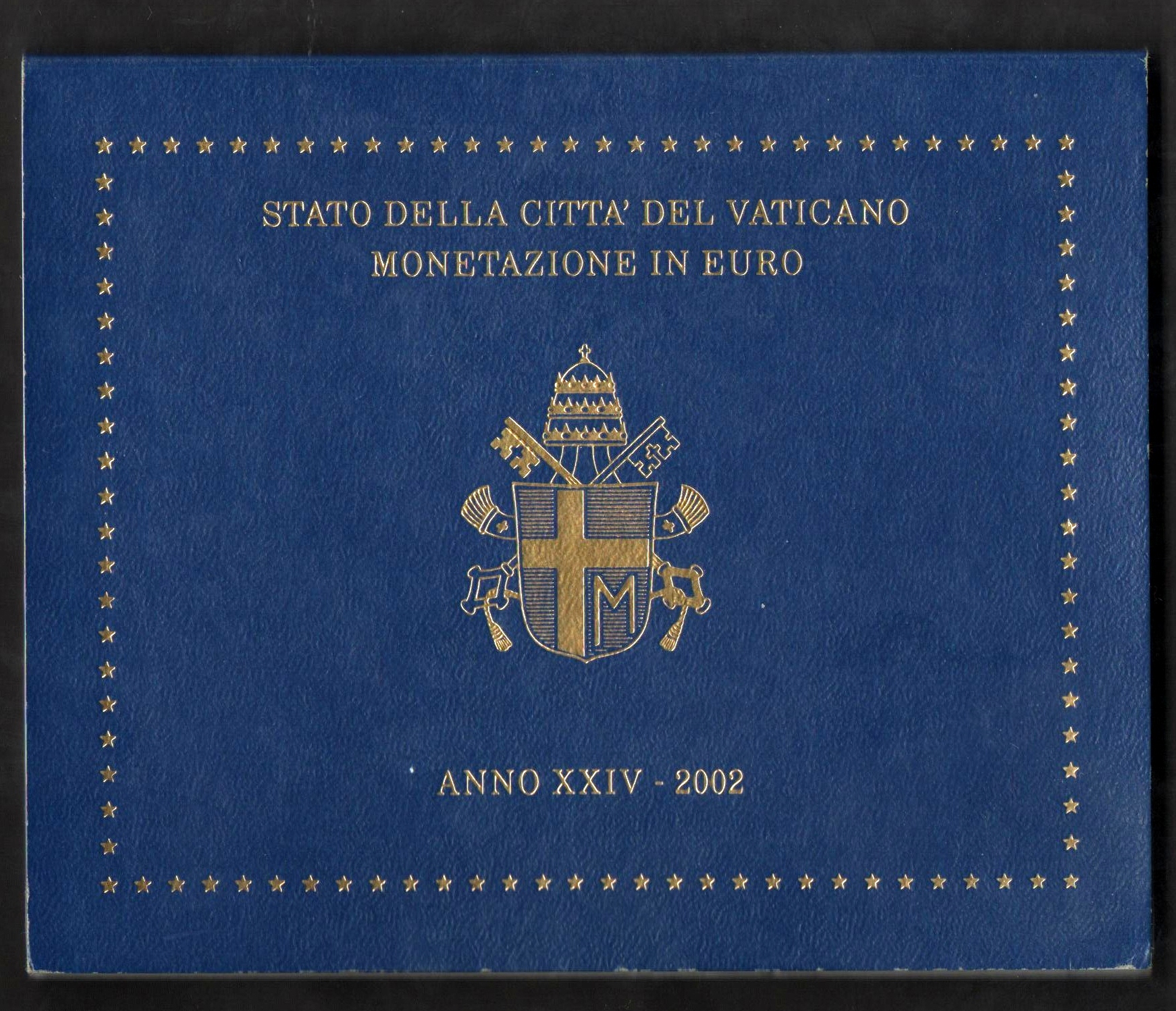2002 - Set Ufficiale 8 Pezzi Giovanni Paolo II 1° Emissione In Euro