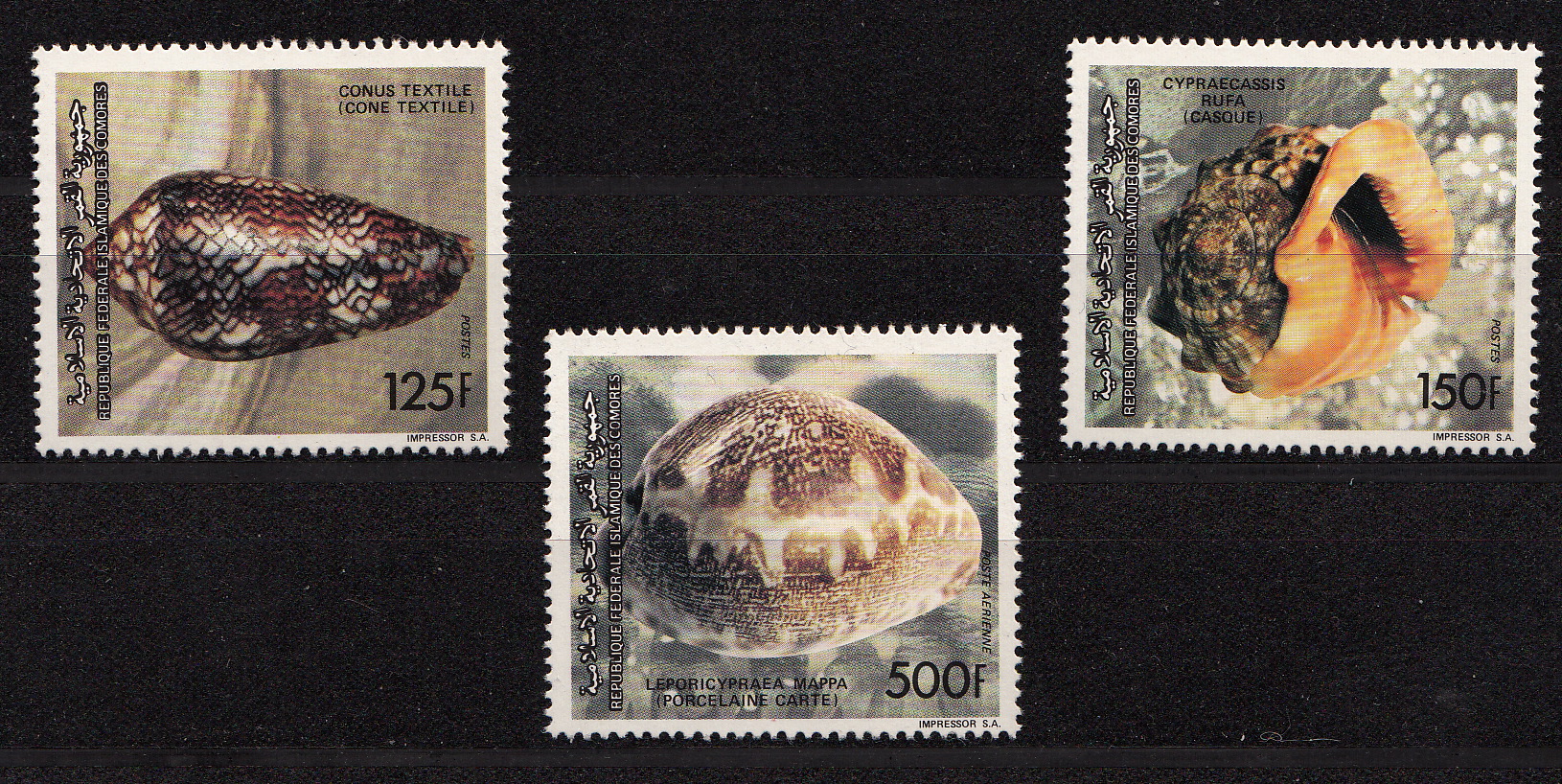 COMORE francobolli serie completa nuova Yvert e Tellier 541/2 + A305