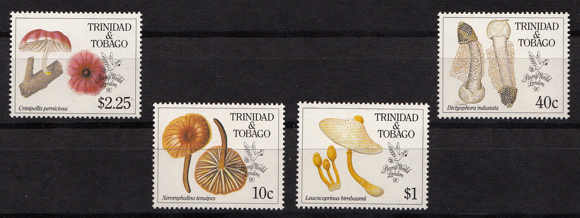 TRINIDAD & TOBAGO 1990 francobolli serie completa nuova Yvert e Tellier 635/8