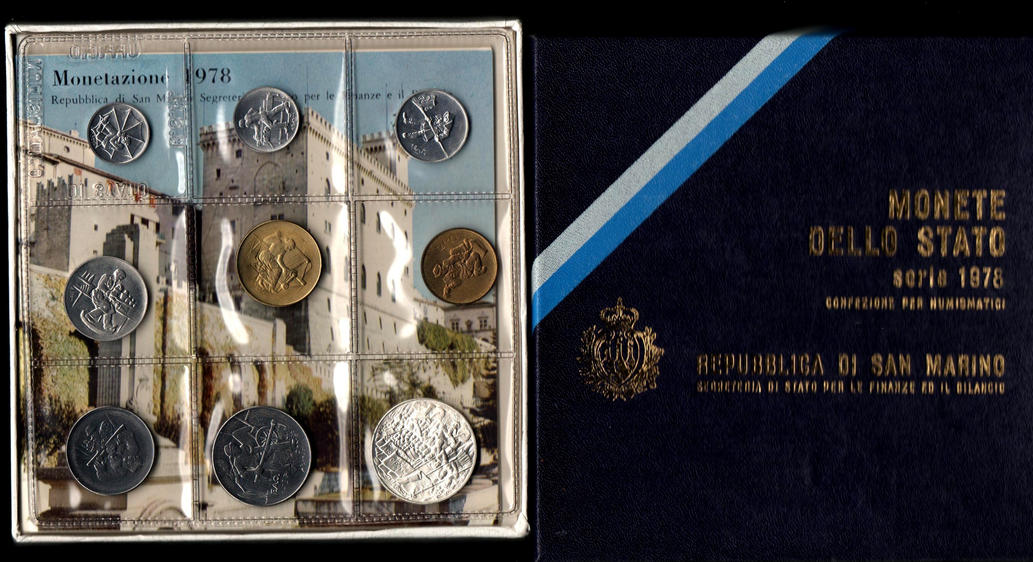 1978 - Conf. Zecca - Lavoro San Marino  con 500 Lire in Argento