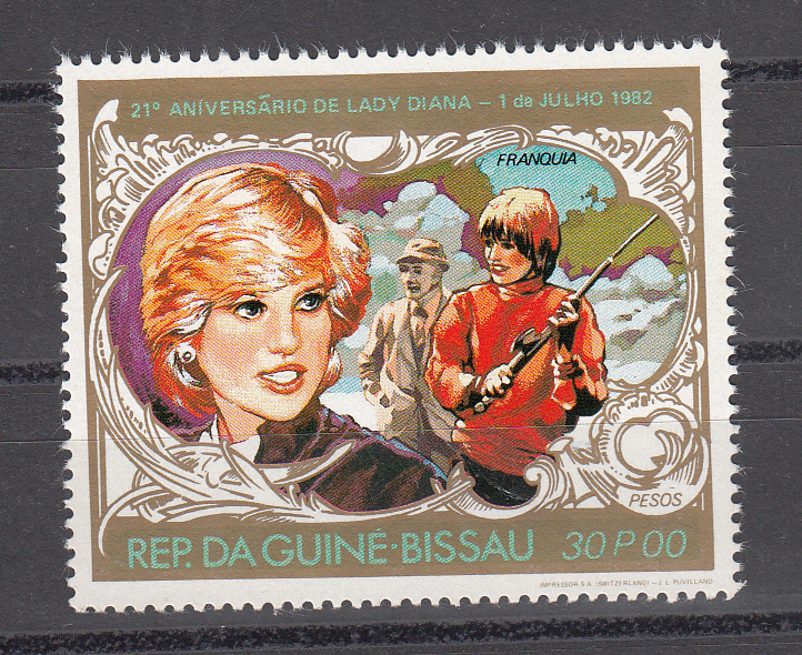 GUINEA BISSAU valore nuovo 1997 Diana Spencer