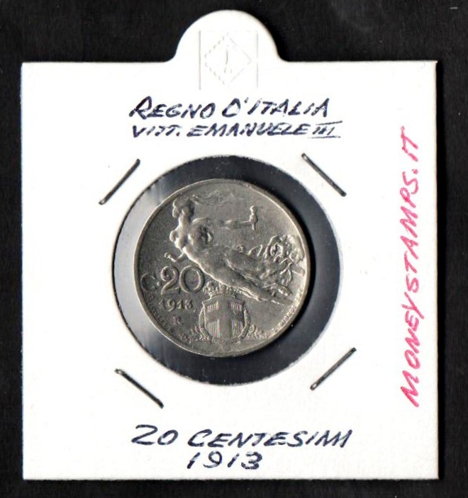 1913 20 Centesimi Vittorio Emanuele III Spl