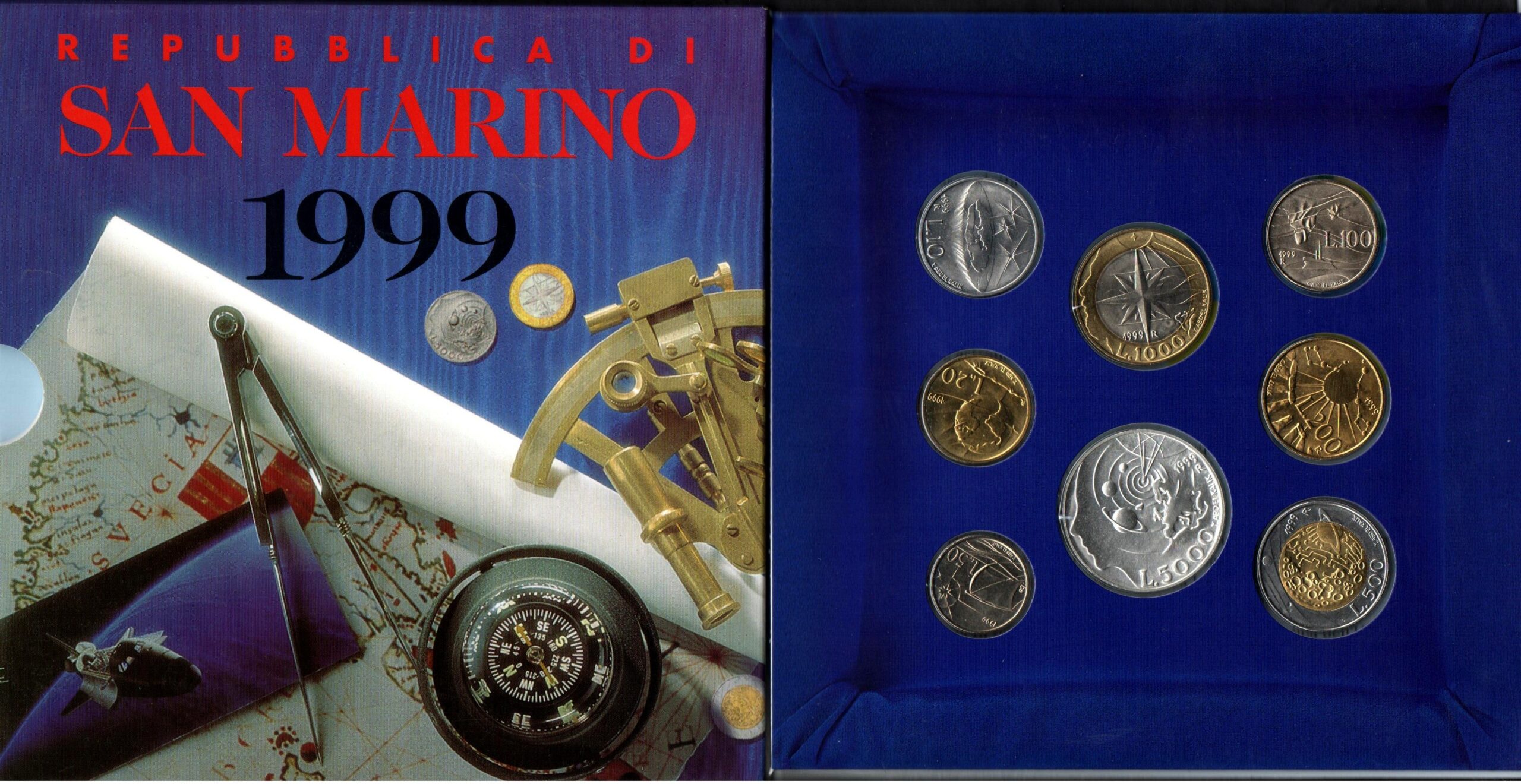 1999 - Conf. Zecca - San Marino con Lire 5000 in Argento