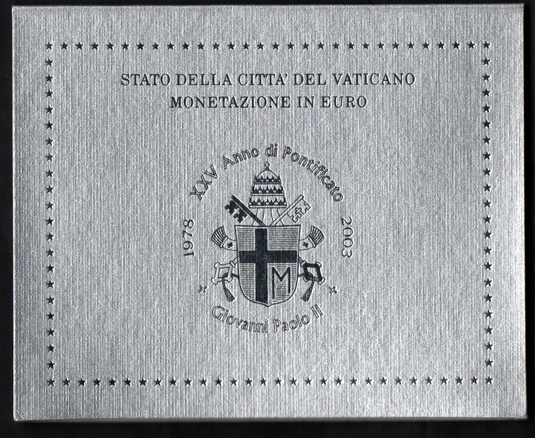 2003 - Set Ufficiale 8 Pezzi Giovanni Paolo II
