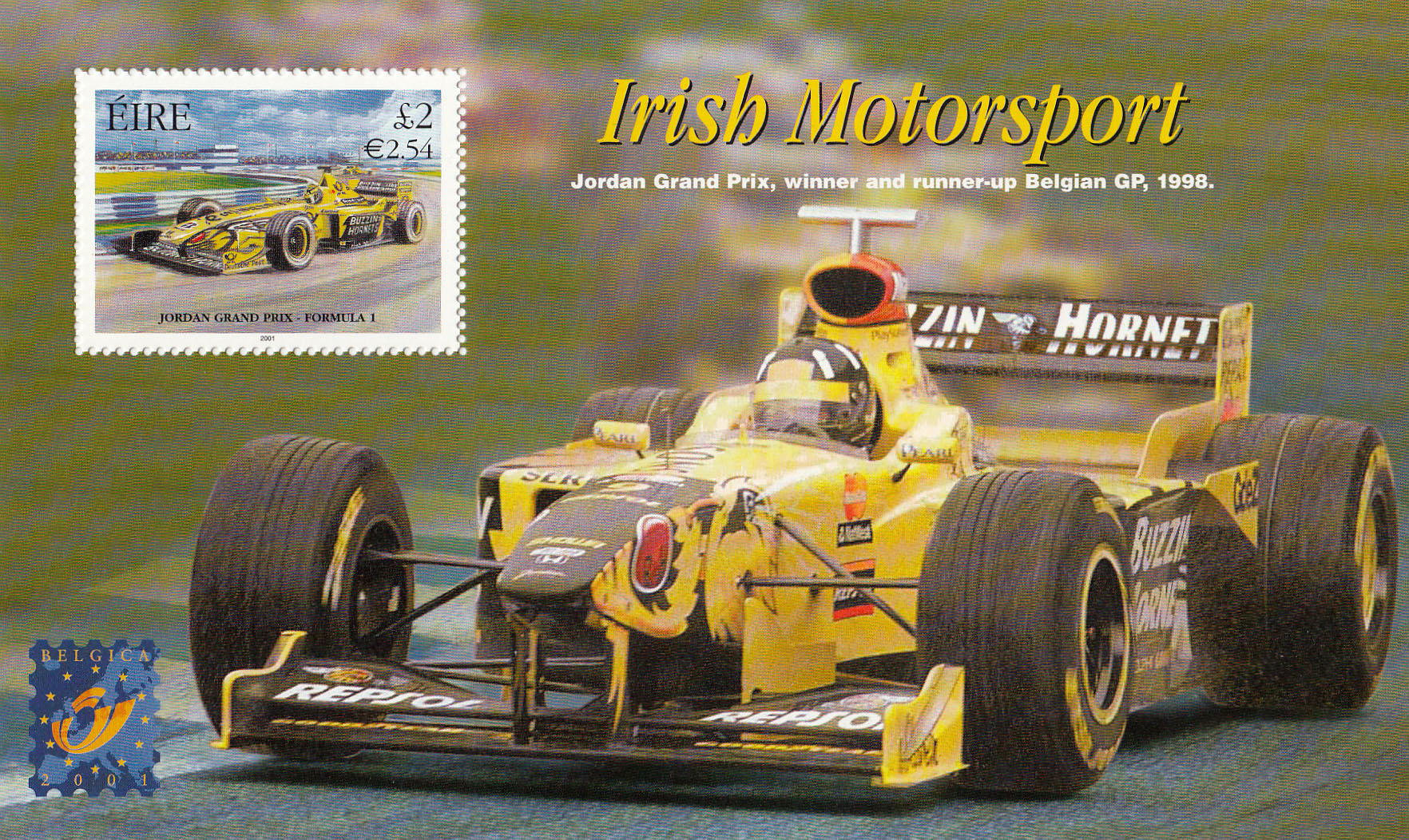 IRLANDA foglietto Jordan Grand Prix 1998