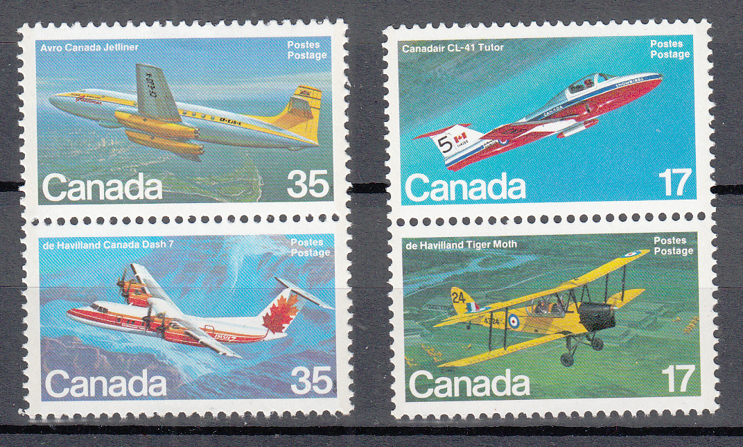 Canada 1982 Aeroplani Gomma integra