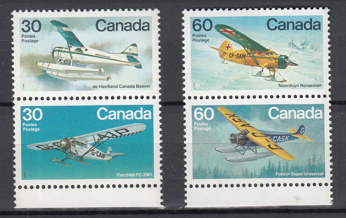 Canada 1983 Idrovolanti Gomma integra