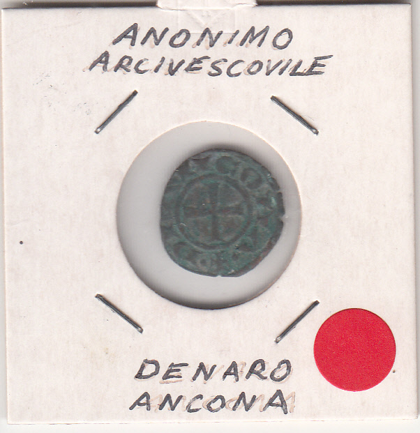 ANCONA monetazione automa denaro XII SEC.