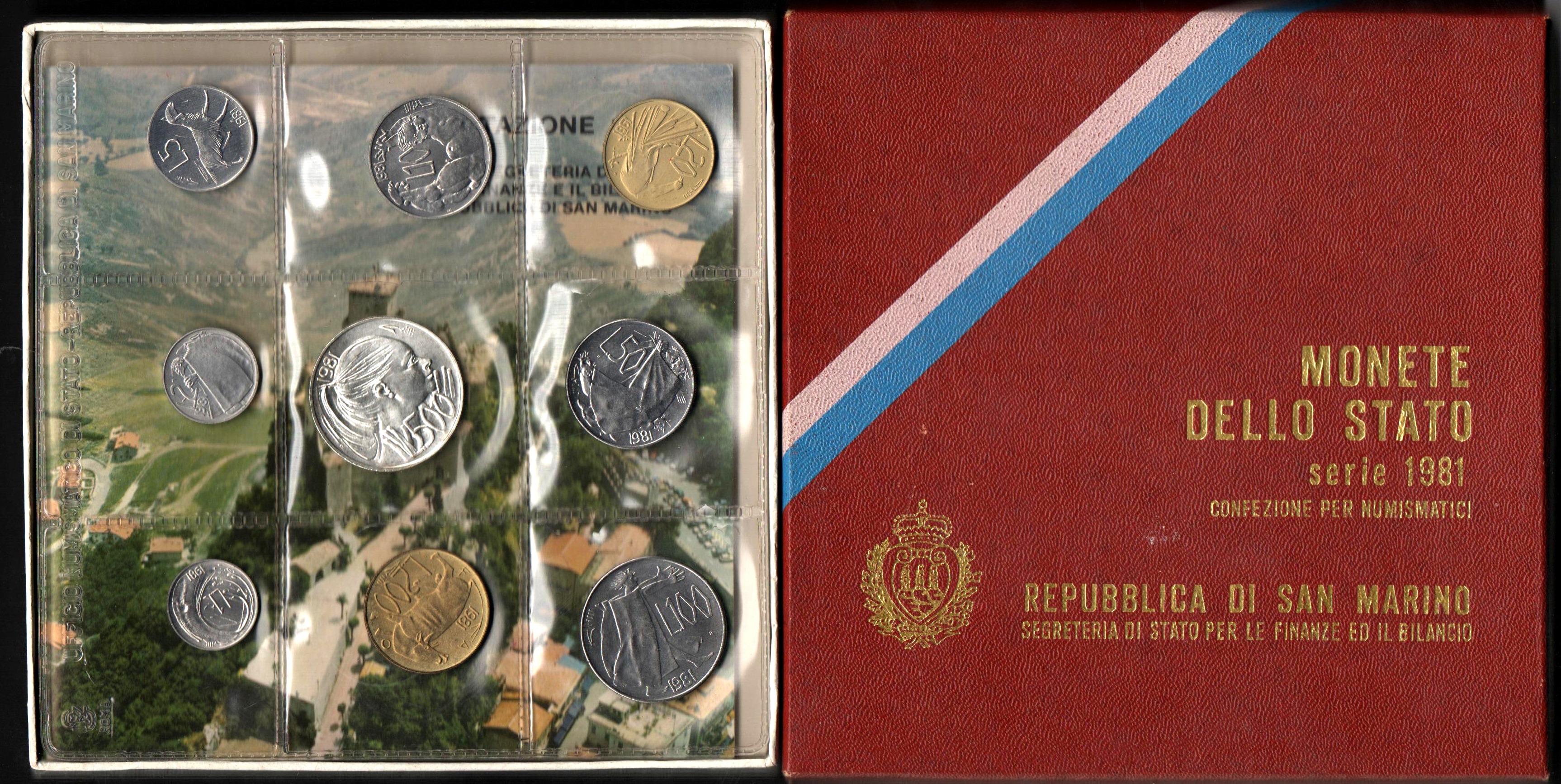 1981 - Conf. Zecca - La Pace San Marino - Tiratura 78.876 con Lire 500 in Argento