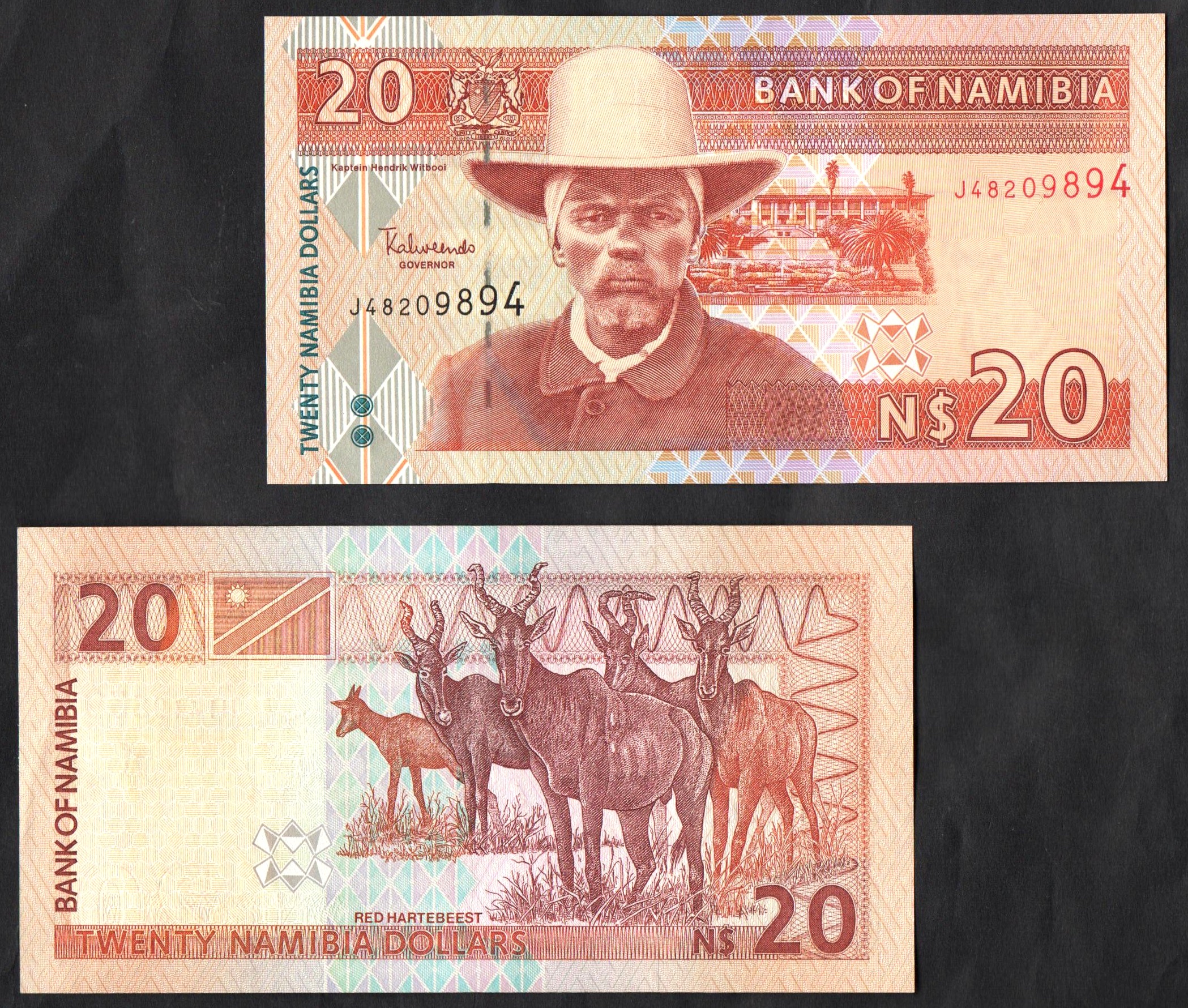 NAMIBIA 20 Dollari Fior di Stampa