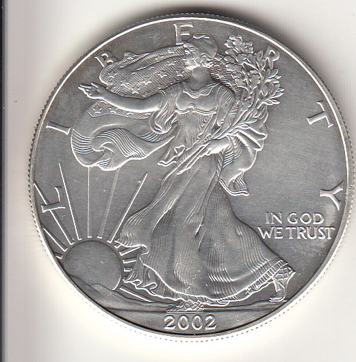 2002 STATI UNITI 1 Dollar  Liberty Argento Oncia