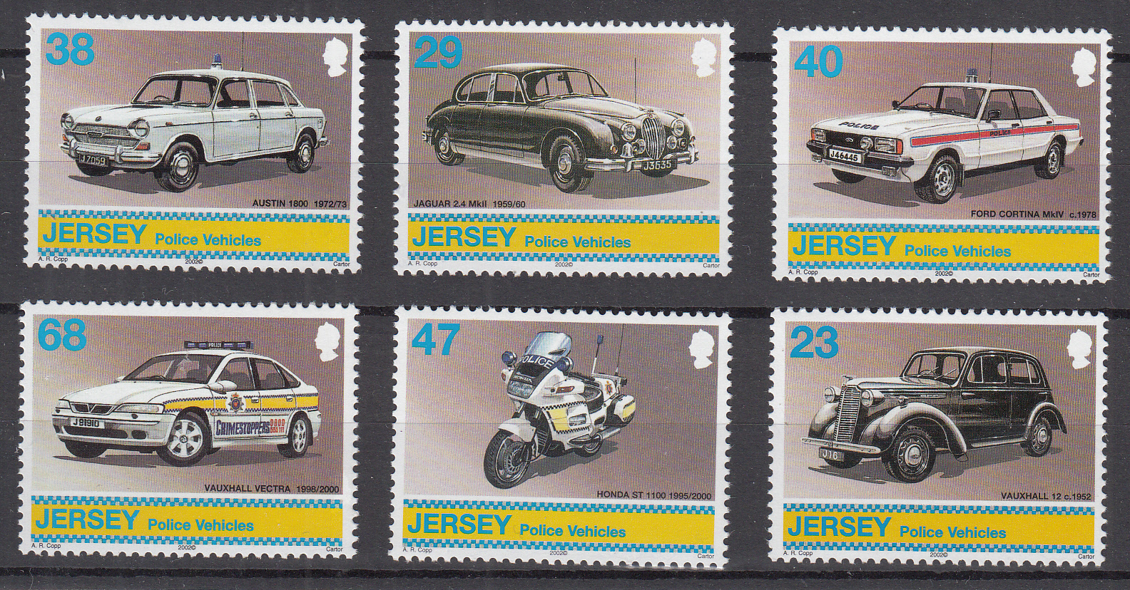 JERSEY Auto d'epoca della Polizia 2002