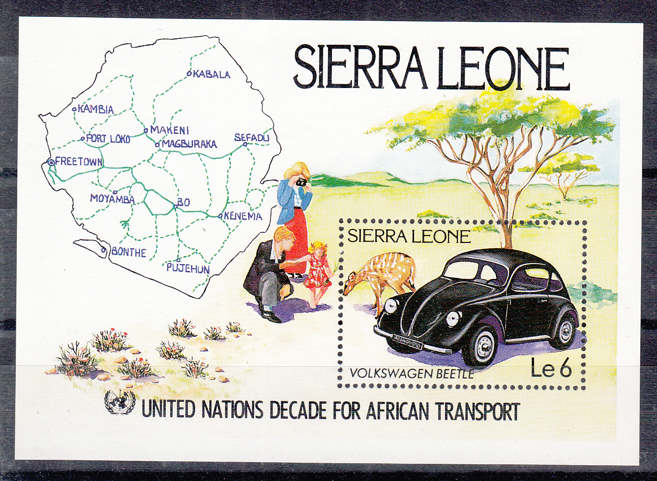 SIERRA LEONE Foglietto MAGGIOLINO nella Storia 2006