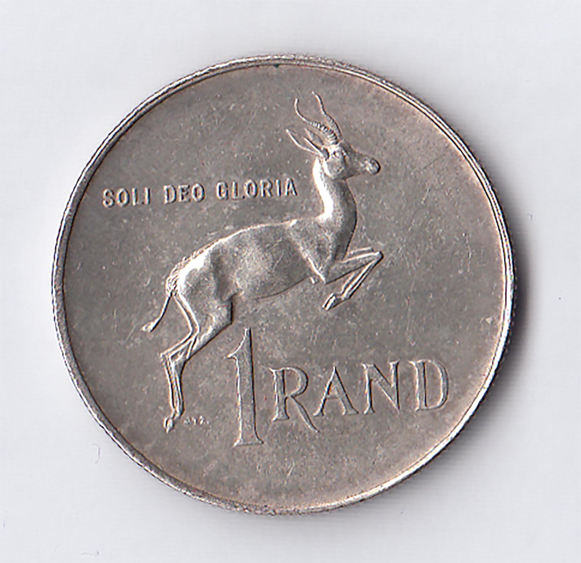 1966 - 1 Rand Argento Sudafrica Jan Van Riebeeck MB