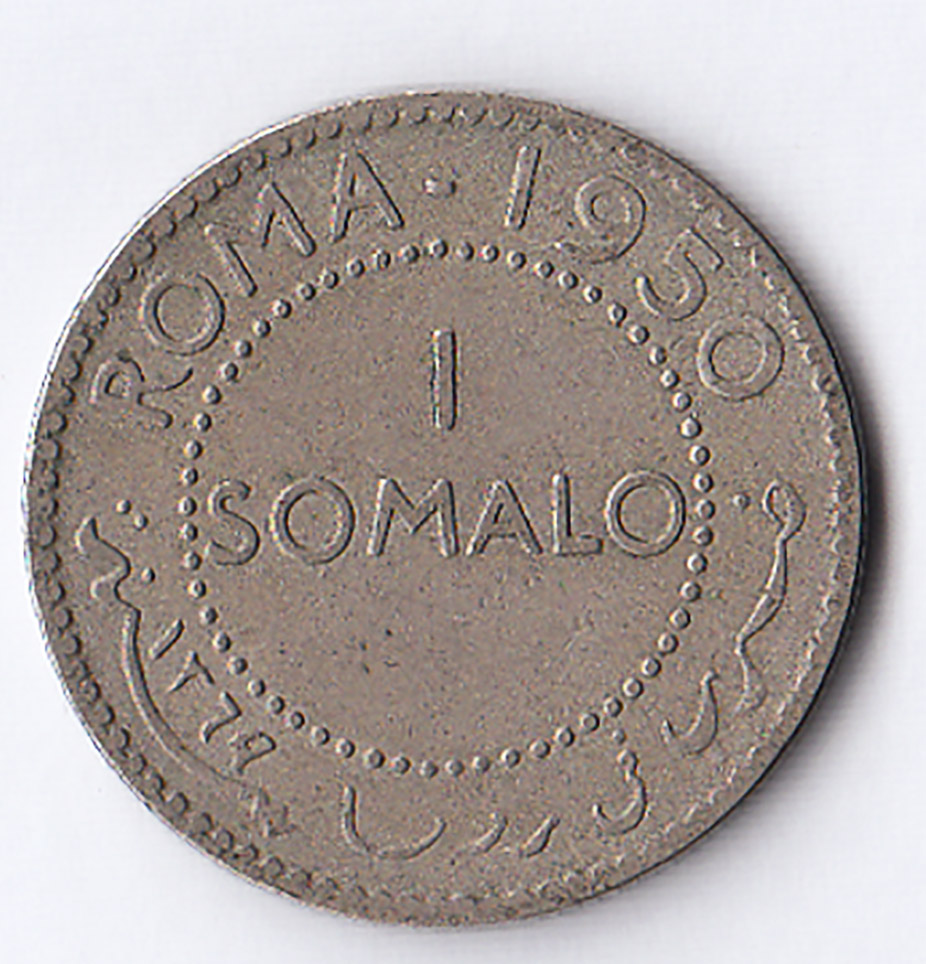 1950 - 1 Somalo A.F.I.S. Amministrazione italiana della Somalia BB