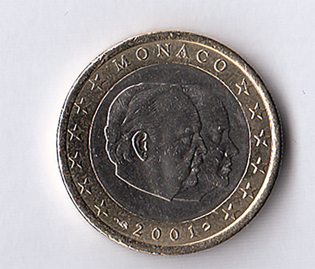 2001 - 1 euro MONACO Ranieri III e Alberto II Fdc